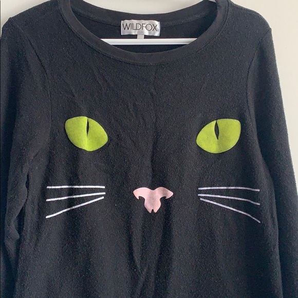Wildfox Black Cat Sweatshirt - Picture 5 of 7